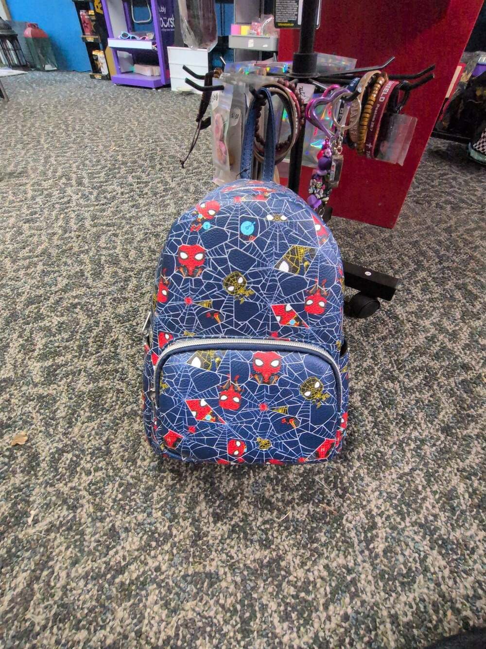 Marvel Spider-Man Mini Backpack Blue Web Print